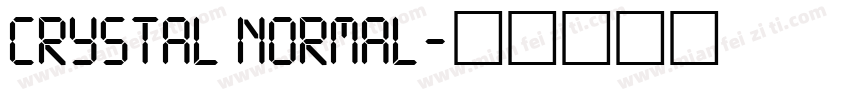 Crystal Normal字体转换